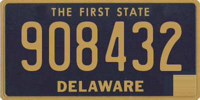 DE license plate 908432