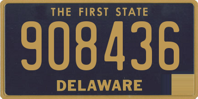 DE license plate 908436