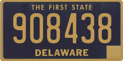 DE license plate 908438