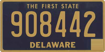 DE license plate 908442