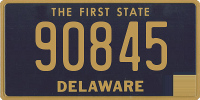 DE license plate 90845