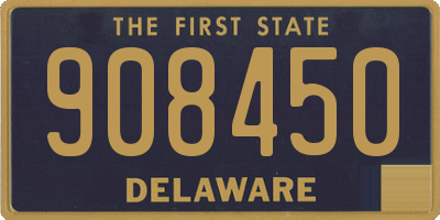 DE license plate 908450