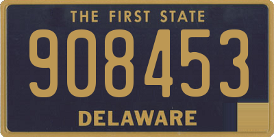 DE license plate 908453