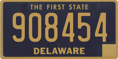 DE license plate 908454