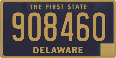 DE license plate 908460