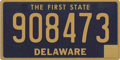 DE license plate 908473