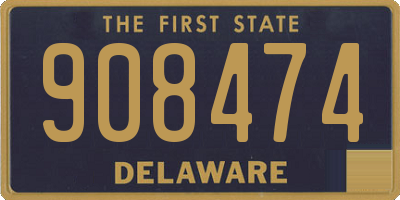 DE license plate 908474