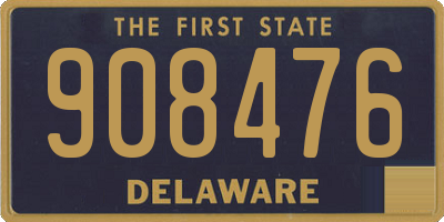 DE license plate 908476