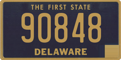 DE license plate 90848