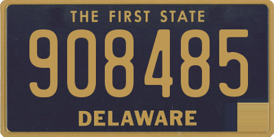 DE license plate 908485