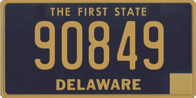 DE license plate 90849