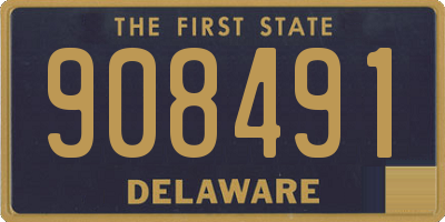 DE license plate 908491
