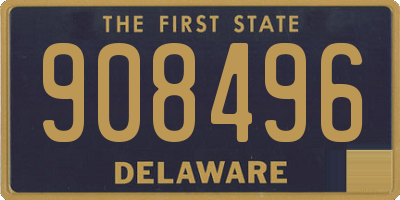 DE license plate 908496