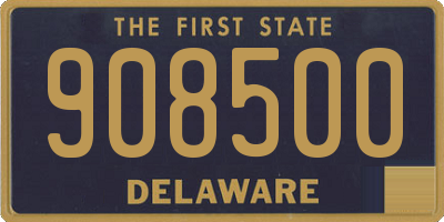 DE license plate 908500