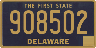 DE license plate 908502