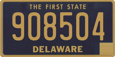 DE license plate 908504