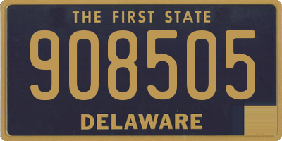 DE license plate 908505