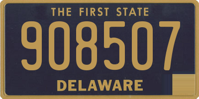 DE license plate 908507