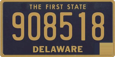 DE license plate 908518