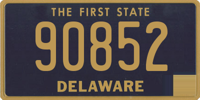 DE license plate 90852
