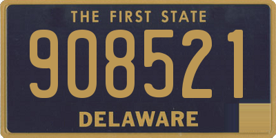 DE license plate 908521