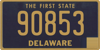 DE license plate 90853