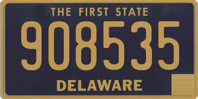 DE license plate 908535