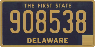 DE license plate 908538
