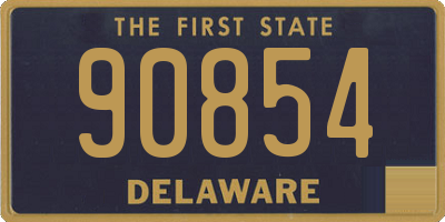 DE license plate 90854