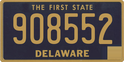 DE license plate 908552