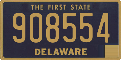 DE license plate 908554