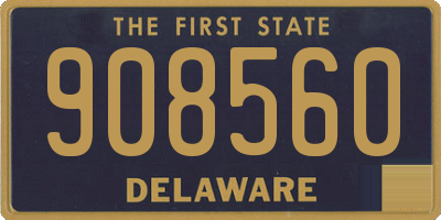 DE license plate 908560