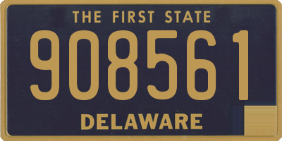 DE license plate 908561