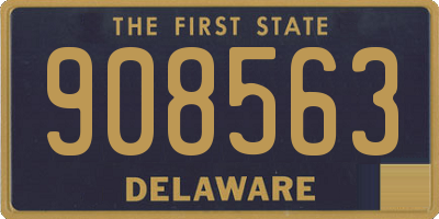 DE license plate 908563