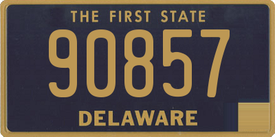 DE license plate 90857