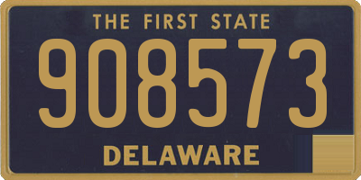 DE license plate 908573