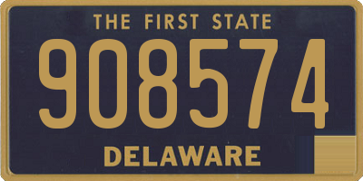 DE license plate 908574