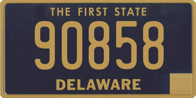 DE license plate 90858