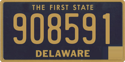 DE license plate 908591