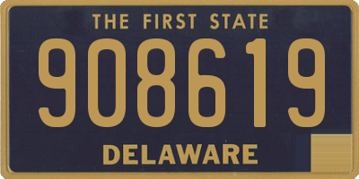 DE license plate 908619
