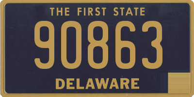 DE license plate 90863