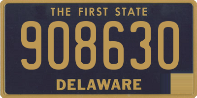 DE license plate 908630