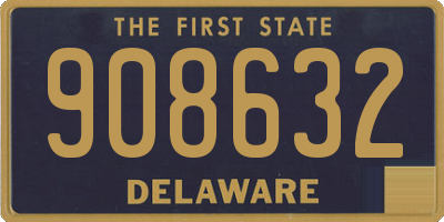 DE license plate 908632