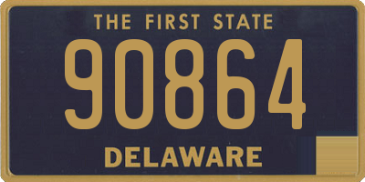 DE license plate 90864