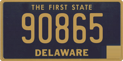 DE license plate 90865