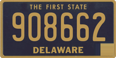 DE license plate 908662