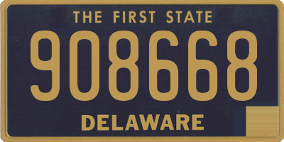 DE license plate 908668