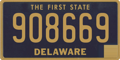 DE license plate 908669