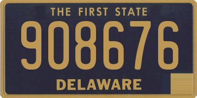 DE license plate 908676