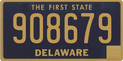 DE license plate 908679